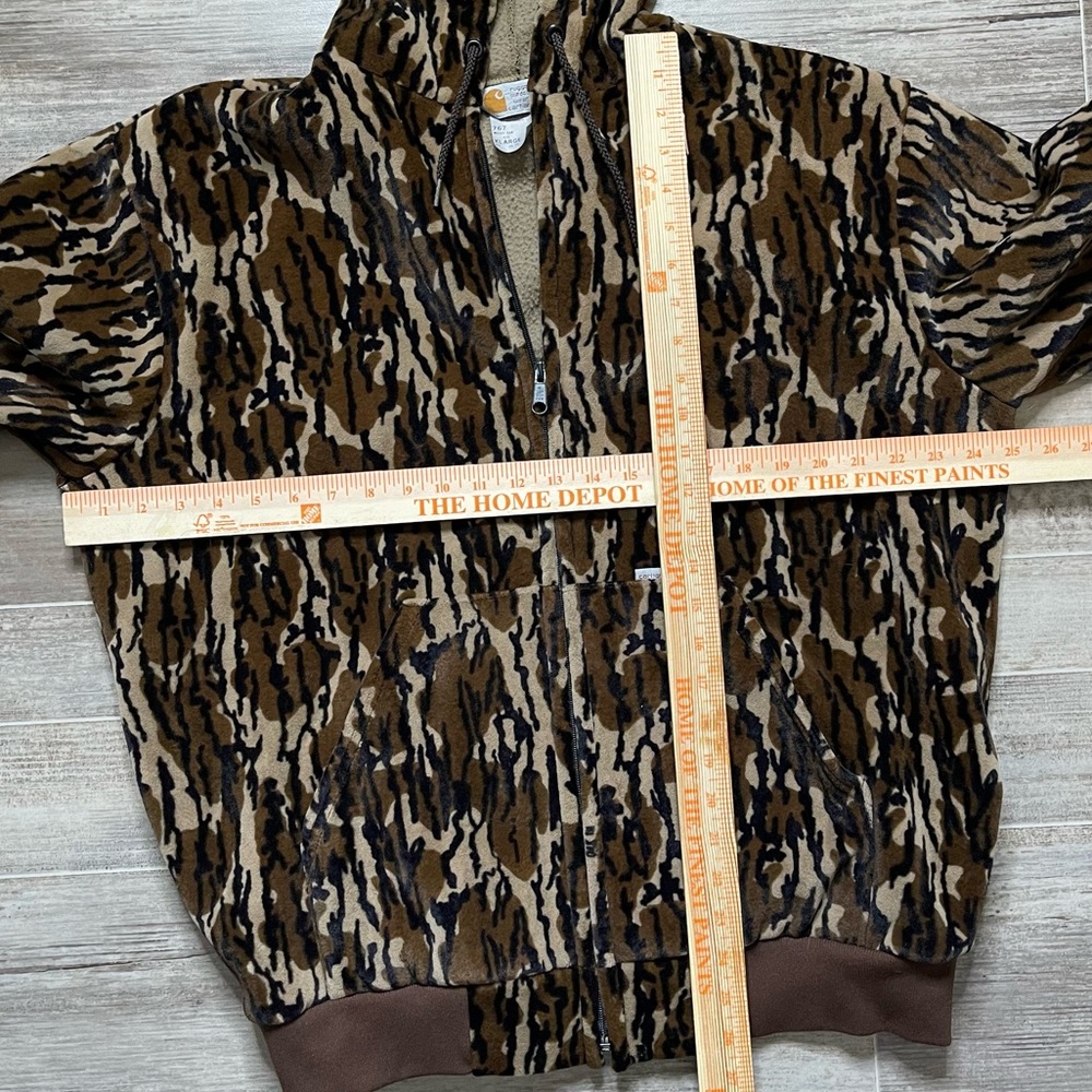 Vintage Carhartt Trebark 769 Camo Hoodie Mens XL Rare Velvet 80’s - Picture 6 of 6